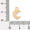 304 Stainless Steel Rhinestone Pendants STAS-E531-06G-3
