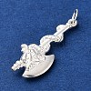 925 Sterling Silver Axe Pendants STER-G045-18S-2