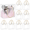 Transparent PET Plastic Gift Tote Boxes CON-WH0085-61B-03-1