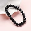 Natural Rainbow Obsidian Stretch Bracelets BJEW-F315-8mm-1