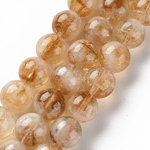 Natural Citrine Beads Strands G-S362-105D