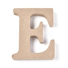 Letter Unfinished Wood Slices DIY-WH0162-62E