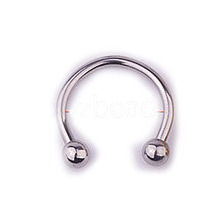 303 Stainless Steel Circular/Horseshoe Barbell Nose Rings WG86D19-02