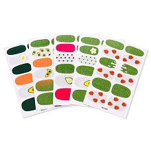 Avocados & Strawberries & Flowers Full Cover Nail Art Stickers MRMJ-T109-WSZ-M2