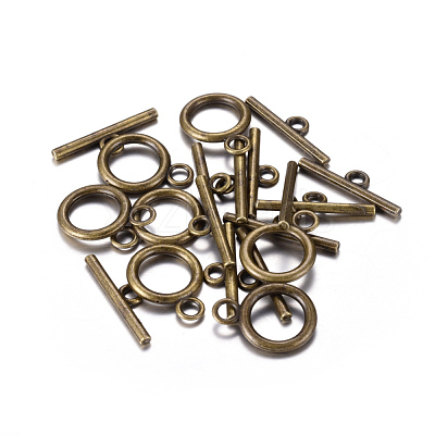 Tibetan Style Alloy Toggle Clasps MLF0273Y-NF-1
