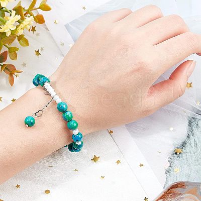 3 Strands Natural Chrysocolla Beads Strands G-OC0002-43-1