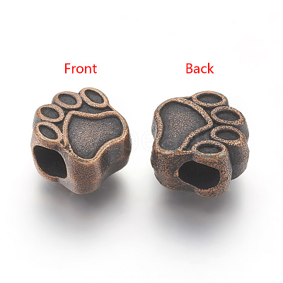 Tibetan Style European Beads LS-MPDL-6160-R-NR-1