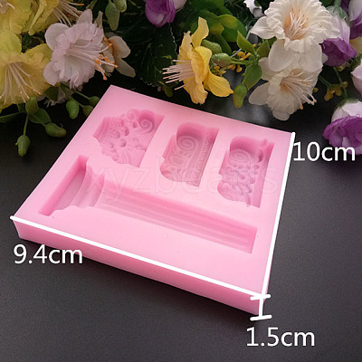 Rome Pillar Shape DIY Food Grade Silicone Molds X-AJEW-P046-04-1