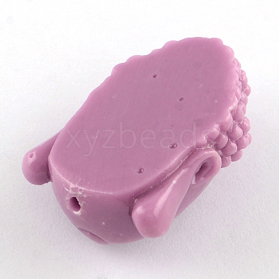 Dyed Buddha Head Synthetical Coral Beads X-CORA-R011-17-1
