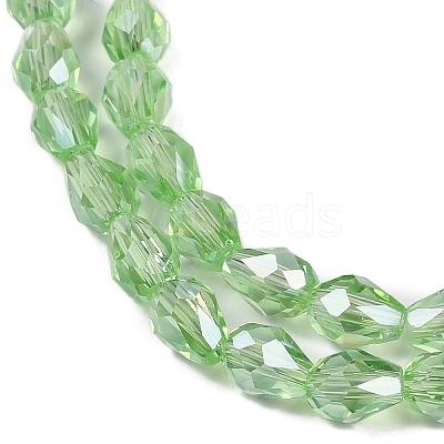 Transparent Electroplate Glass Beads Strands EGLA-N013-T4mm-B13-1