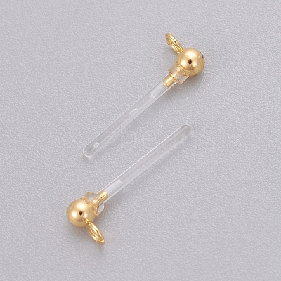 Transparent Painless Prevent Allergy Resin Stud Earring Findings X-KY-L005-07G-1