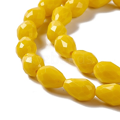 Faceted Glass Beads Strands GLAA-E037-02C-1