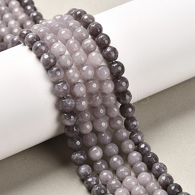 Natural White Jade Bead Strands X-G-R346-6mm-10-1