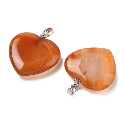 Natural Carnelian Pendants G-G956-B52-FF-1