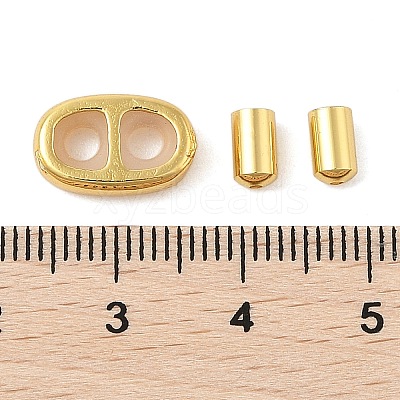 Rack Plating Brass Ribbon Ends KK-H488-01G-1