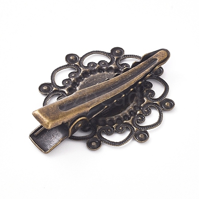 Hair Accessories Iron Alligator Hair Clip Findings LS-IFIN-L035-01AB-NF-1