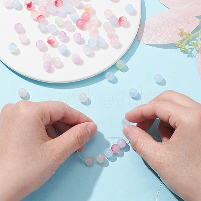 264Pcs 12 Colors Two Tone Glass Beads GLAA-CJ0002-32-1