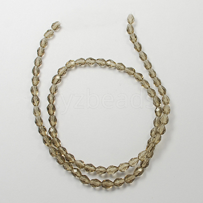 Glass Beads Strands GLAA-R024-6x4mm-19-1