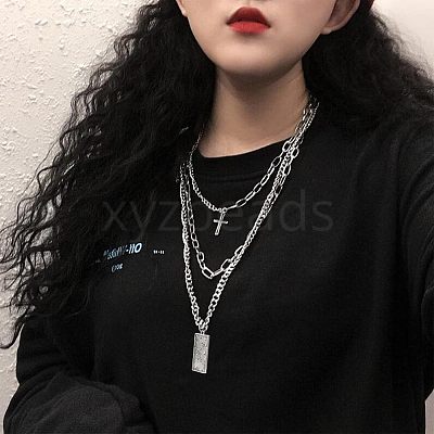Rack Plating Alloy Rectangle Open Back Bezel Pendants PALLOY-UN0001-12P-FF-1