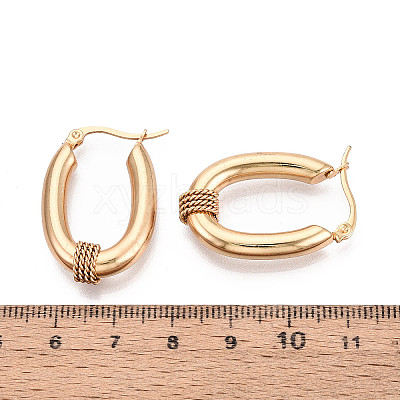 304 Stainless Steel Hoop Earrings X-EJEW-M221-04G-1