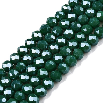 Electroplate Glass Beads Strands EGLA-A044-P4mm-A09-1