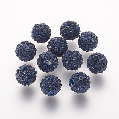 Polymer Clay Rhinestone Beads RB-K050-8mm-C15-1