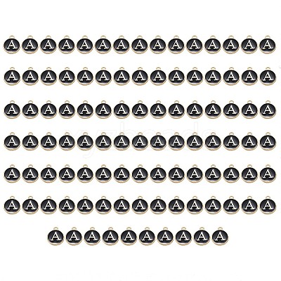 Golden Plated Enamel Alloy Charms ENAM-SZ0001-26B-A-1