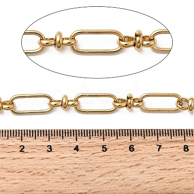 304 Stainless Steel Rectangle Link Chains CHS-Z007-22G-1