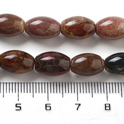 Natural Red Rainbow Jasper Beads Strands G-B106-B23-01-1