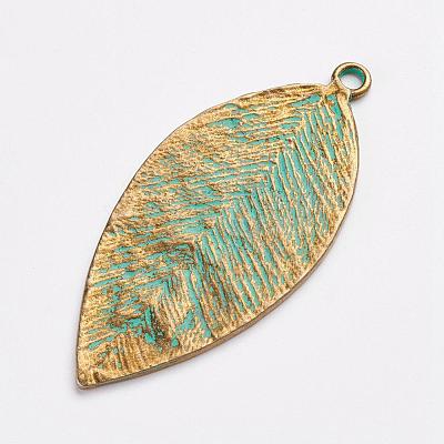 Tibetan Style Alloy Pendants PALLOY-F187-26ABG-1