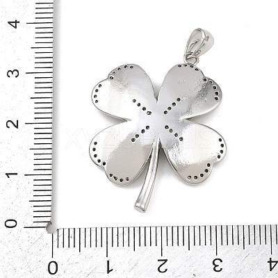 Brass Micro Pave Cubic Zirconia Pendants KK-K411-09P-1
