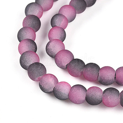 Crackle Glass Beads Strands GLAA-N009-4mm-09-1