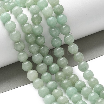 Natural Green Aventurine Beads Strands G-F591-16-1