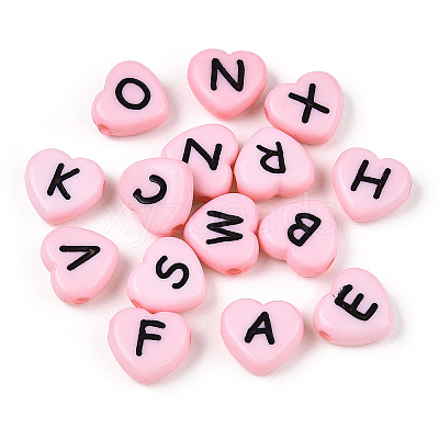 Horizontal Hole Opaque Acrylic Beads X-SACR-Q126-04D-1