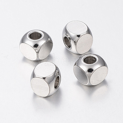 Tarnish Resistant 304 Stainless Steel Beads STAS-H426-02-6MM-1