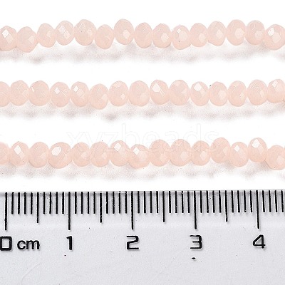 Baking Paint Imitation Jade Glass Bead Strands DGLA-A034-J4MM-A14-1