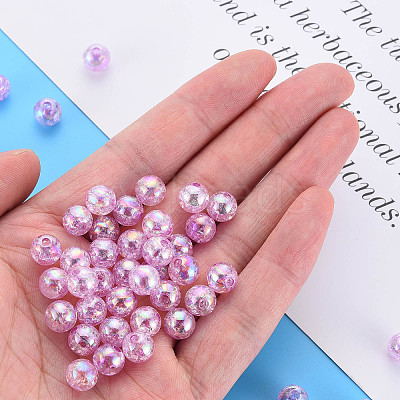 Transparent Crackle Acrylic Beads LS-MACR-S373-66-L01-1