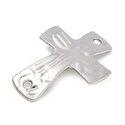 Alloy Textured Religion Cross Links Connector Charms FIND-Z127-01P-04-1