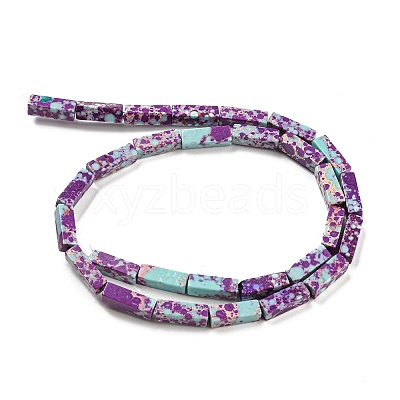 Synthetic Imperial Jasper Dyed Beads Strands G-D077-C01-07-1