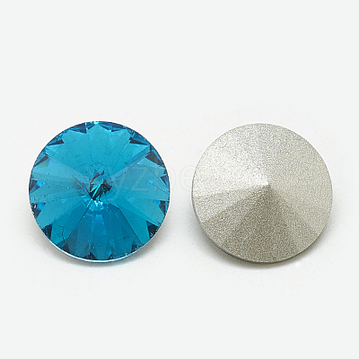 Pointed Back Glass Rhinestone Cabochons RGLA-T086-6mm-12-1