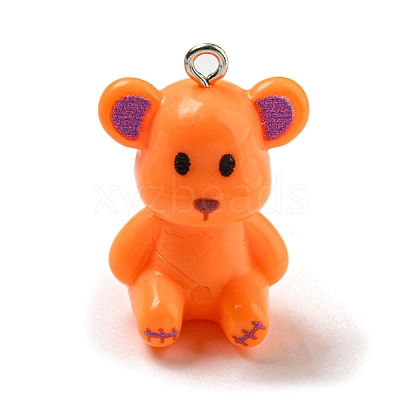 10Pcs Opaque Resin Pendants RESI-H160-01P-05-1