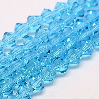 Imitate Austrian Crystal Bicone Glass Beads Strands LS-GLAA-F029-4x4mm-19-1