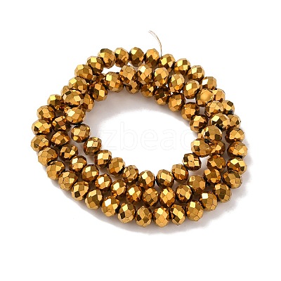 Electroplate Transparent Glass Beads Strands EGLA-A034-T6mm-UA01-1