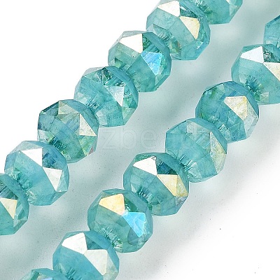 Baking Paint Glass Beads Strands GLAA-H032-05-04-1