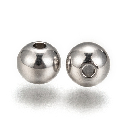 Tarnish Resistant Stainless Steel Beads X-STAS-R033-6mm-1
