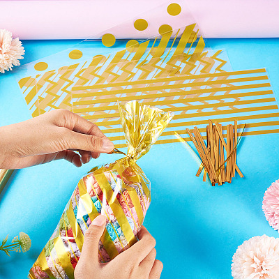 4 Styles OPP Cellophane Candy Storage Bags Sets ABAG-TAC0013-20A-01-1