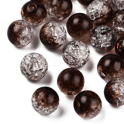 Transparent Crackle Acrylic Beads CACR-N002-26B-1