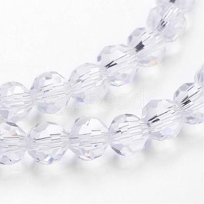 Transparent Glass Bead Strands GLAA-G013-10mm-72-1