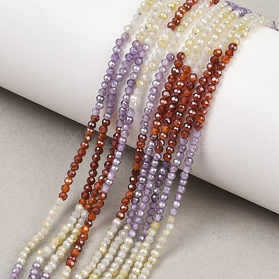 Cubic Zirconia Beads Strands ZIRC-P125-2mm-01-1