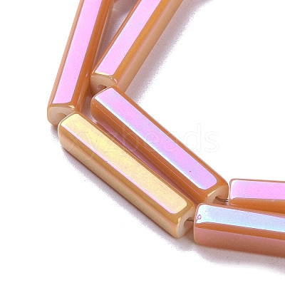 Electroplate Glass Beads Strands EGLA-Q128-10C-1